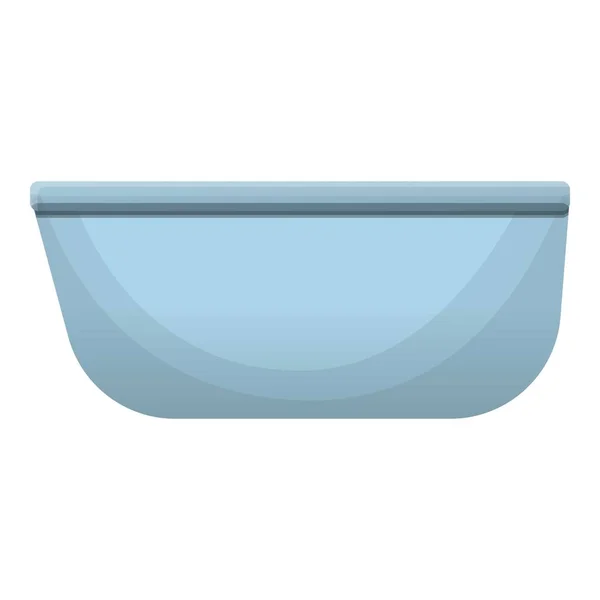 Modern bathtub icon, cartoon style — Stock Vector