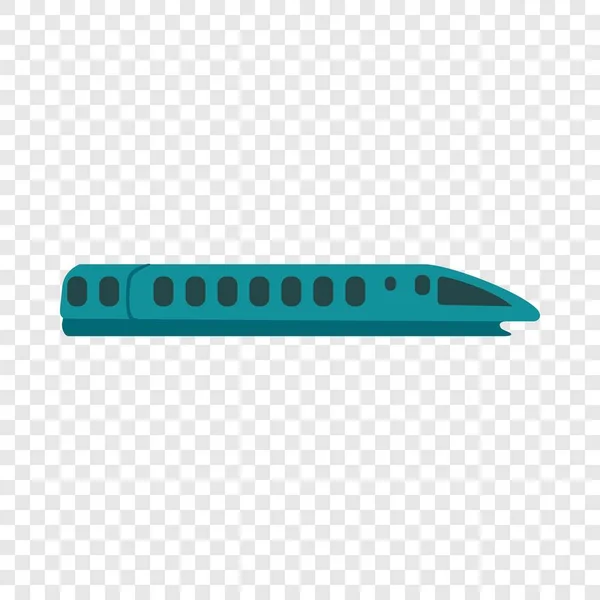 Icono de tren de velocidad, estilo plano — Vector de stock