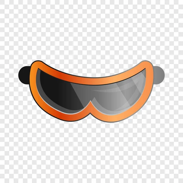 Icono de gafas de esquí, estilo dibujos animados — Vector de stock