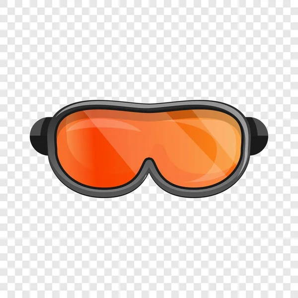 Ícone de óculos de snowboard, estilo cartoon — Vetor de Stock