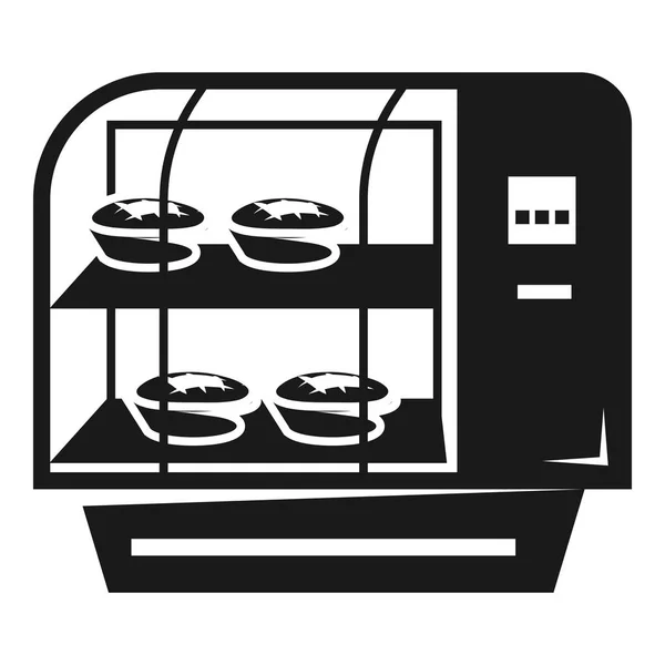 Kühlschrankvitrine, einfacher Stil — Stockvektor