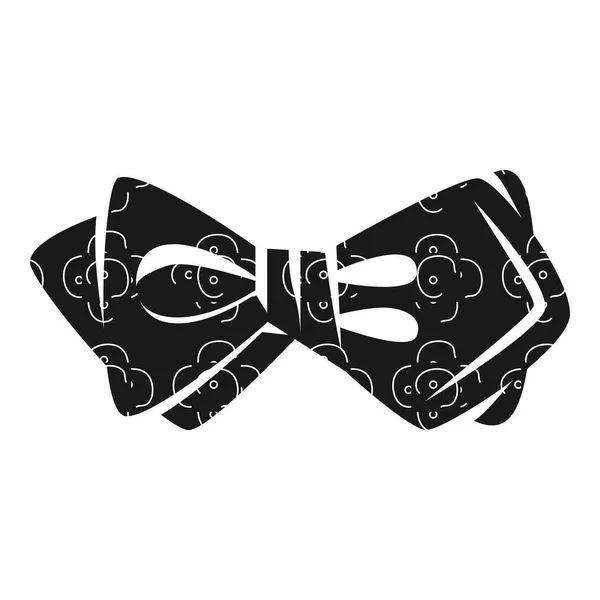 Flower bow tie icon, simple style — Stock Vector