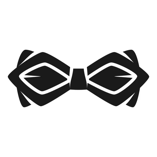 Icono de corbata de lazo, estilo simple — Vector de stock