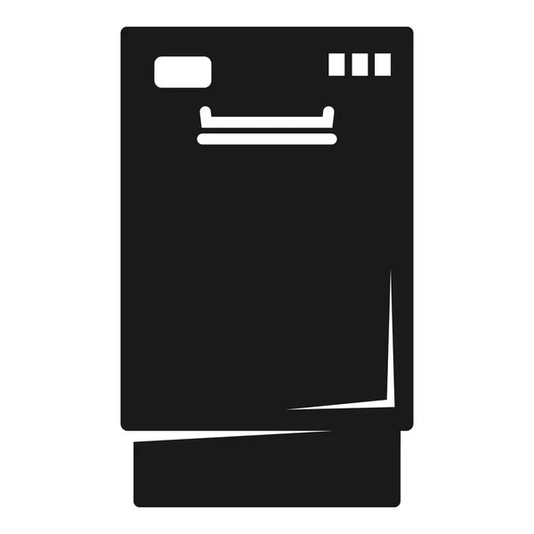Закрытая Икона Посудомоечной Машины Простая Иллюстрация Векторной Иконки Закрытой Посудомоечной — стоковый вектор
