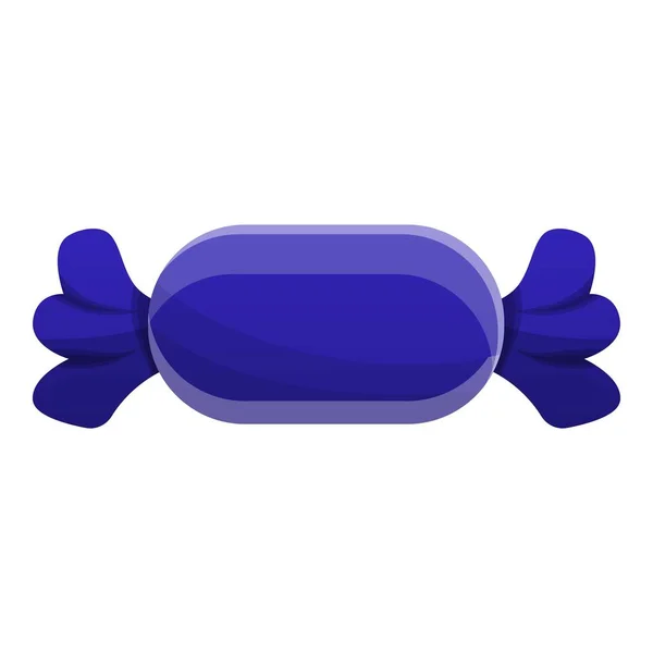 Blue bonbon icon, cartoon style — Stock Vector