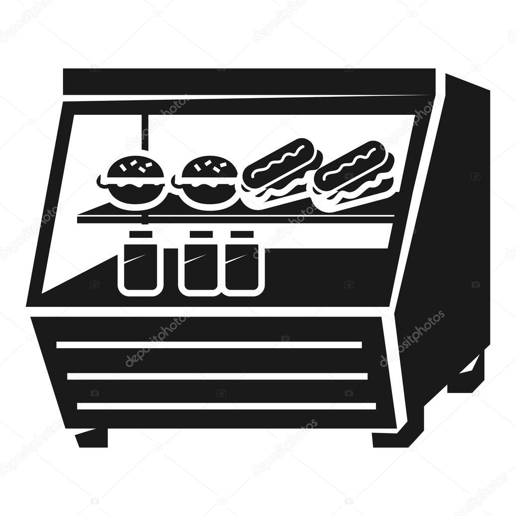 Refrigeration showcase icon, simple style