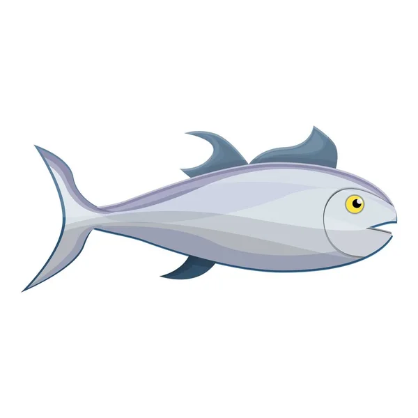 マグロの魚アイコン、漫画風 — ストックベクタ