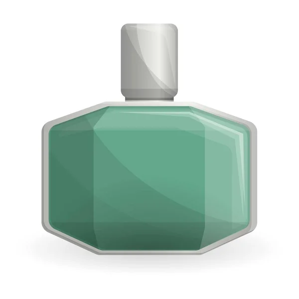Іконка чоловіка з пляшками парфумів, мультиплікаційний стиль — стоковий вектор