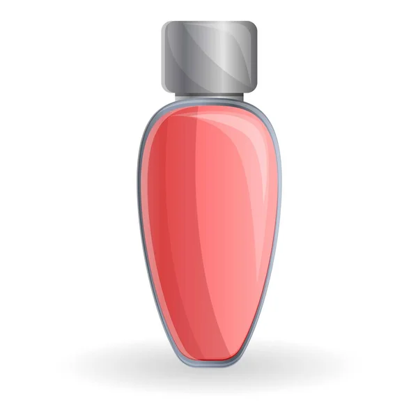 Red Perfume bottle icon, cartoon style — стоковый вектор