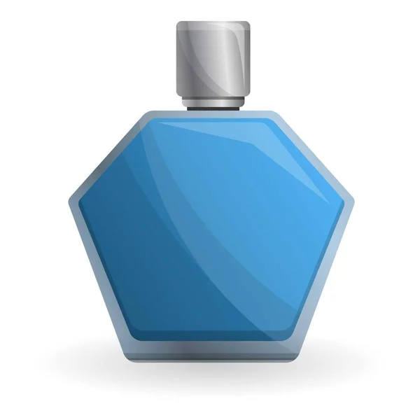 Багатокутна піктограма пляшки парфумів, мультиплікаційний стиль — стоковий вектор
