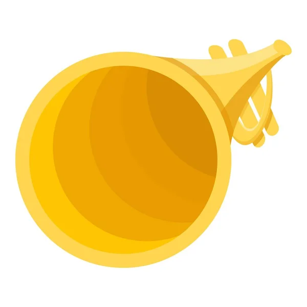 Icona di tromba, stile cartone animato — Vettoriale Stock