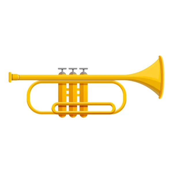 Klassieke trompet pictogram, cartoon stijl — Stockvector