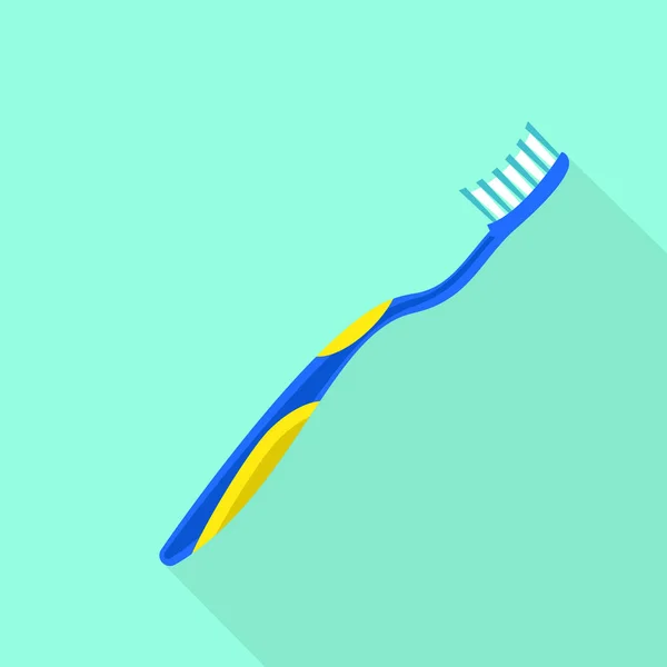 Icono de cepillo de dientes moderno, estilo plano — Vector de stock