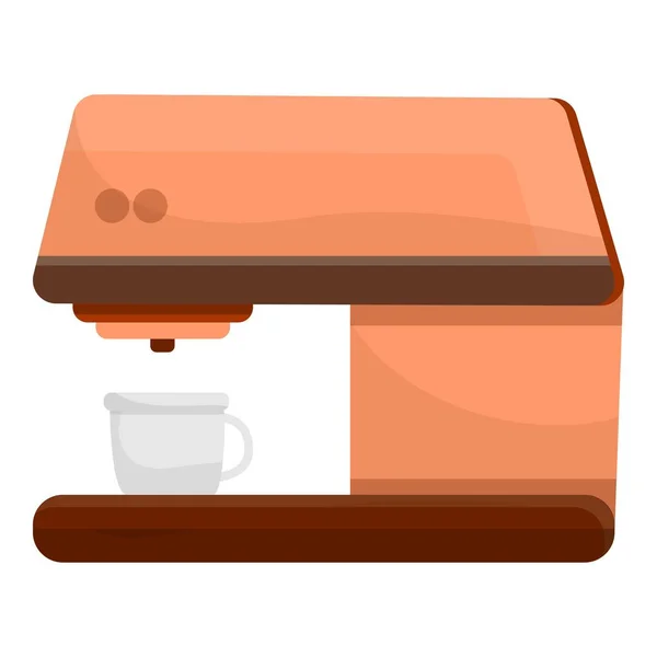 Italienische Kaffeemaschinen-Ikone im Cartoon-Stil — Stockvektor