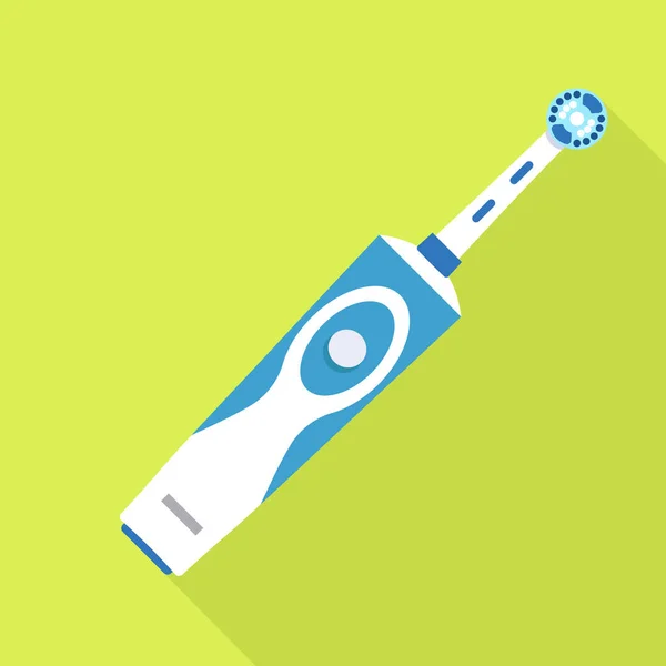Icono de cepillo de dientes eléctrico moderno, estilo plano — Archivo Imágenes Vectoriales