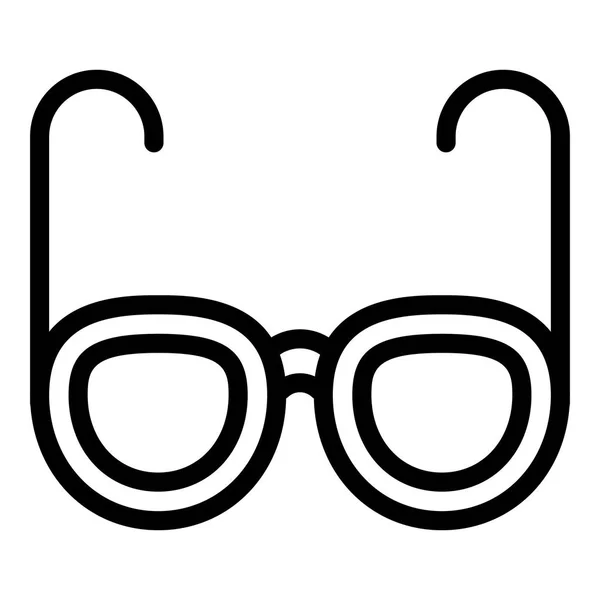 Classic eyeglasses icon, outline style — ストックベクタ