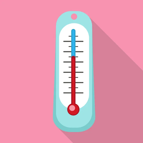 Außen-Thermometer-Symbol, flacher Stil — Stockvektor