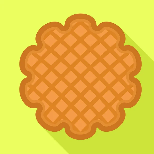 Cookie ikon, platt stil — Stock vektor