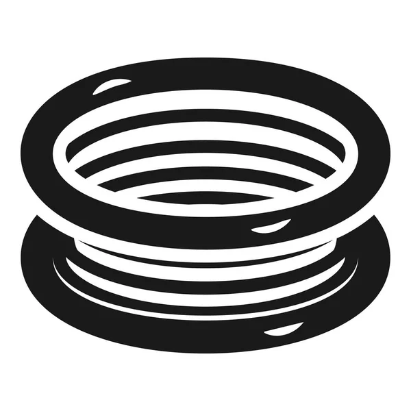 Icono de bobina eléctrica, estilo simple — Vector de stock
