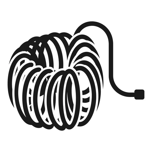 Icône de tuyau d'air, style simple — Image vectorielle