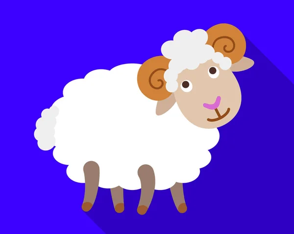 Glimlach ram pictogram, vlakke stijl — Stockvector