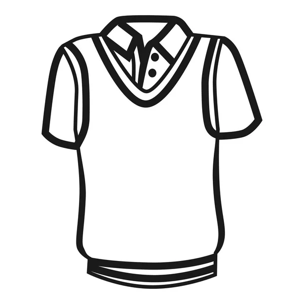 Cricket shirt icon, simple style — Stock Vector