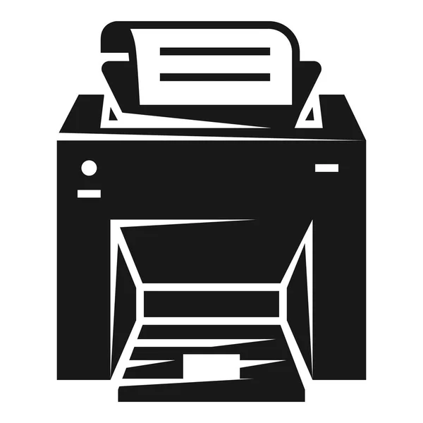 Иконка лазерного принтера, простой стиль — стоковый вектор