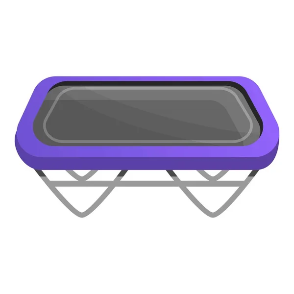 Square trampoline icon, cartoon style — Stock Vector