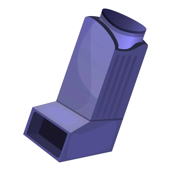 Blauwe inhalator pictogram, cartoon stijl — Stockvector