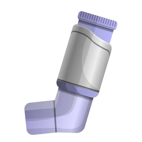 哮喘吸入器图标, 卡通风格 — 图库矢量图片