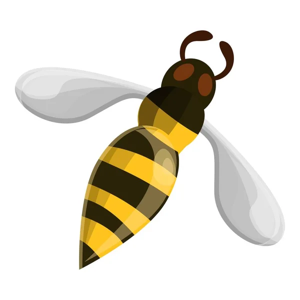 Vliegende wasp pictogram, cartoon stijl — Stockvector