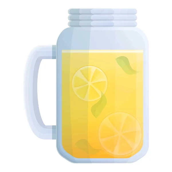 Limonade Glas Symbol, Cartoon-Stil — Stockvektor