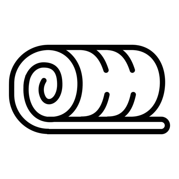 Rouleau de serviettes icône, style contour — Image vectorielle