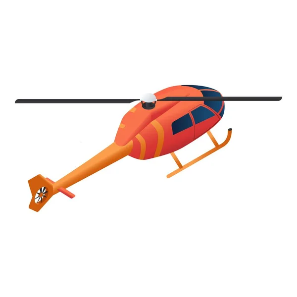 Hasič vrtulník ikona, izometrický styl — Stockový vektor