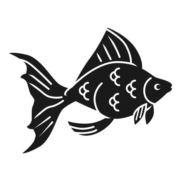 Иконка профиля Goldfish, простой стиль — стоковый вектор