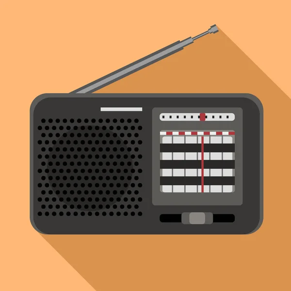 Icône radio Am, style plat — Image vectorielle