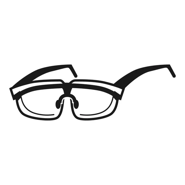 Icono de gafas de laboratorio, estilo simple — Vector de stock