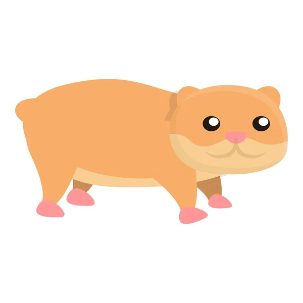 Huis hamster pictogram, cartoon stijl — Stockvector