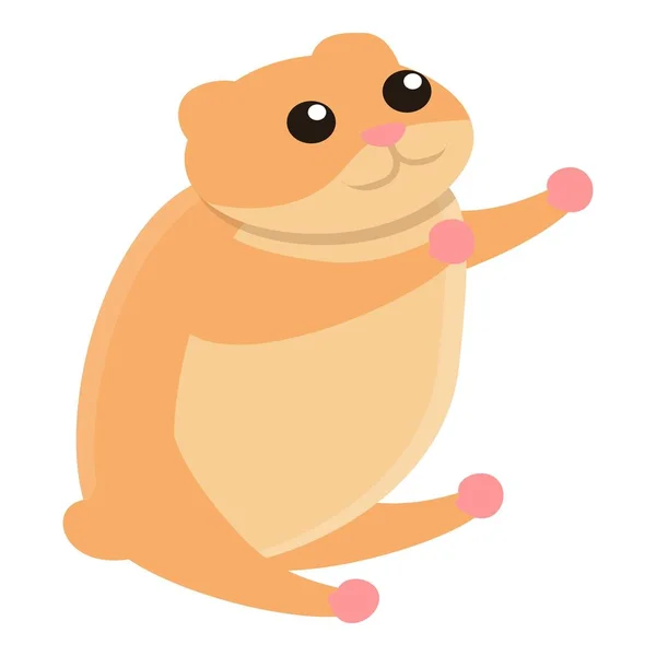 Hamster quer ícone de abraço, estilo cartoon —  Vetores de Stock