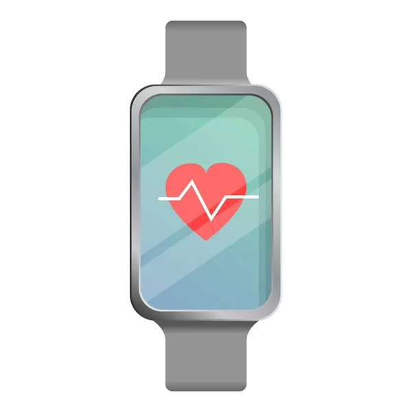 Fitness-Tracker-Ikone am Handgelenk, Cartoon-Stil — Stockvektor