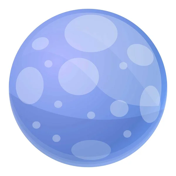 Blue beach ball icon, cartoon style — Stock Vector