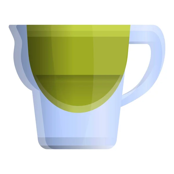 Filter water jug icon, cartoon style — Stock Vector