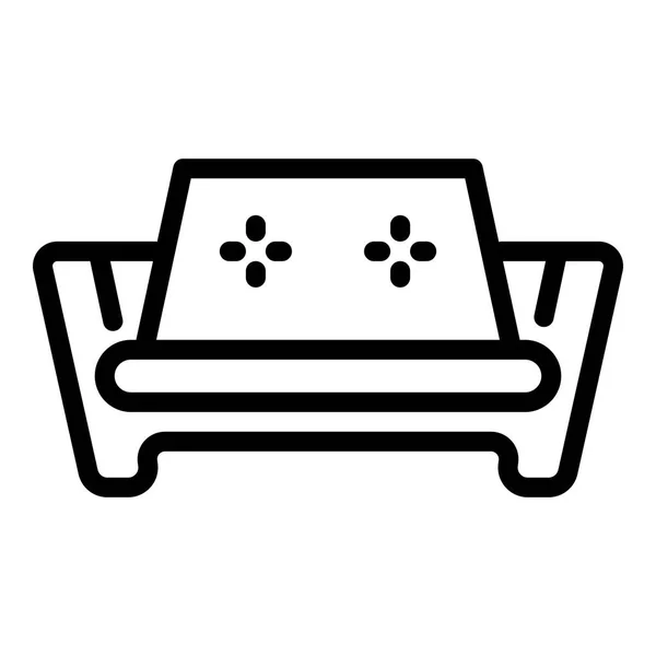 Armchair sofa icon, outline style — Stock Vector
