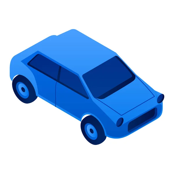 City car icon, isometric style — Stock Vector