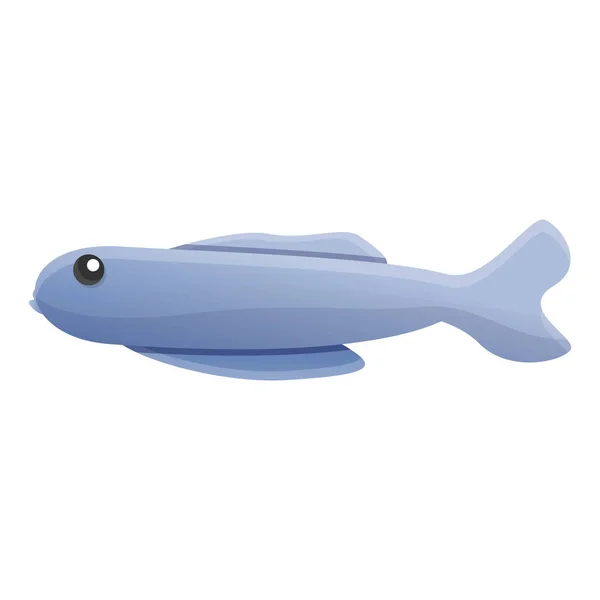 Довгий Значок Акваріумних Риб Мультфільм Довгої Акваріумної Риби Векторна Іконка — стоковий вектор