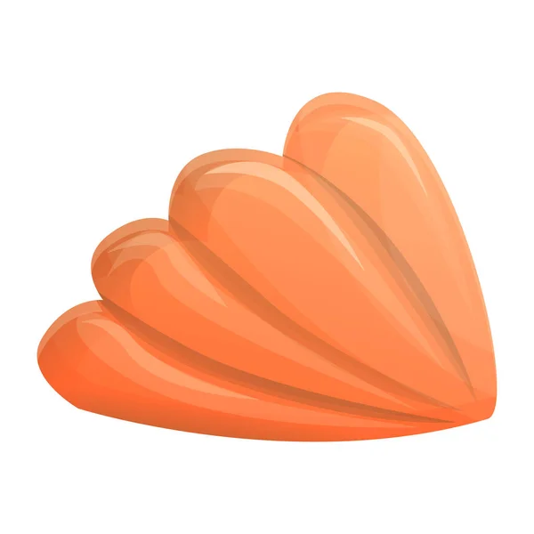 橙色水族馆外壳图标, 卡通风格 — 图库矢量图片