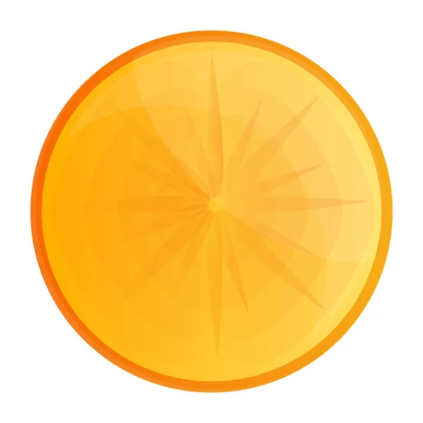 Verse vitamine persimmon pictogram, cartoon stijl — Stockvector
