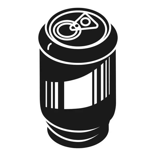 Latas de aluminio para bebidas icono, estilo simple — Archivo Imágenes Vectoriales