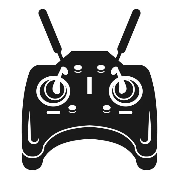 Drone icono de la consola de control, estilo simple — Vector de stock