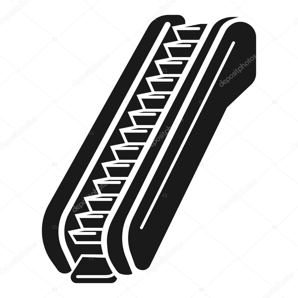 Escalator icon, simple style
